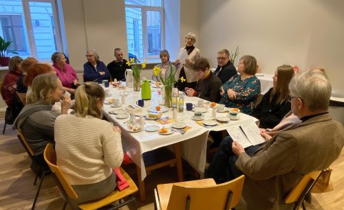 Kafijas galds Rīgas Evaņģēliskajā draudzē