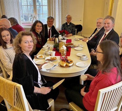 Kristera ansamblis pēc Ziemsvētku dievkalpojuma