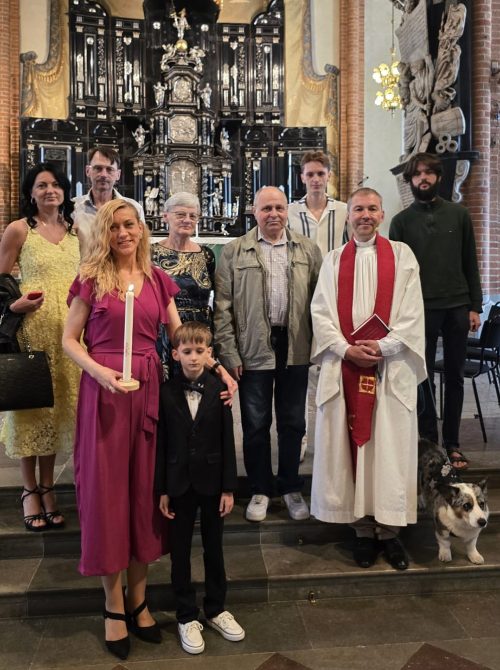 Pēc kristībām Stokholmas draudzē